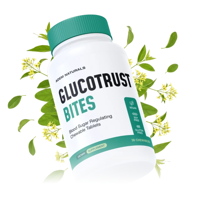 GlucoTrust Bites Supplement Bottle